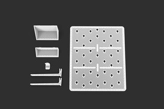 sixpack - modular boletín organizador fabricante de bricolaje caja almacenamiento herramientas escritorio el la junta 3d print model - Mito3D