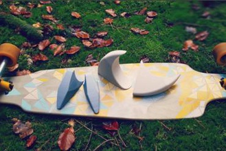 kaykay bağlar ev skate longboard montaj braketi monte edin 3d print model - Mito3D