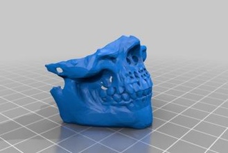 kafatası toz maske moda 3d print model - Mito3D