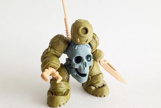 skullbot 001 - via 3dktoys toys 3d print model - Mito3D