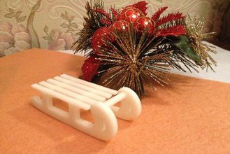 sledge toys christmas new year winter toy 3d print model - Mito3D