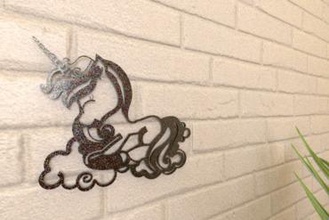 sleepy Einhorn-Wand-Kunst Kunst Wand-Regale an der Wand montiert die Wandmontage Wand-Kunst Lagerung Wandhalter Wand-hängen home-Lösungen interior design nach Hause homedecor Dekoration Kinder-Zimmer Kinder-Spielzeug 3d print model - Mito3D