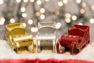 sleigh ornament Ihre home Schlitten Weihnachten Bäume santa 3d print model - Mito3D