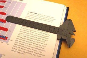 slide caliper bookmark Maker/DIY caliper ruler bookmark  3d print model - Mito3D