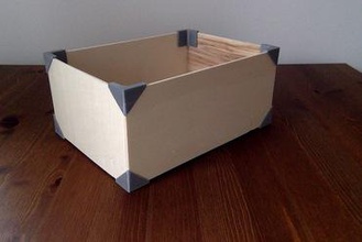 pequeña caja resistente su casa cuadro de almacenamiento la madera contrachapada 3d print model - Mito3D