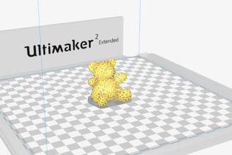 small voronoi teddy bear other 3d print model - Mito3D