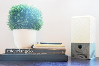 smart speaker + lampe d'accueil google amazon alexa gadget de la maison intelligente lumière le bricolage 3d print model - Mito3D