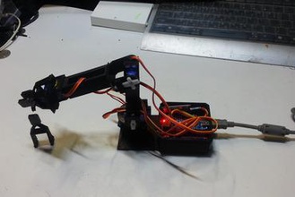 smartphone-Steuerung erstellen-Roboter-arm wiederholen Sie die Bewegung maker diy Roboter arm bobotarm 3d print model - Mito3D