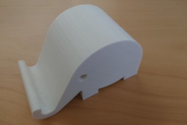 smartphone stand de l'éléphant gadget 3D print model - Mito3D