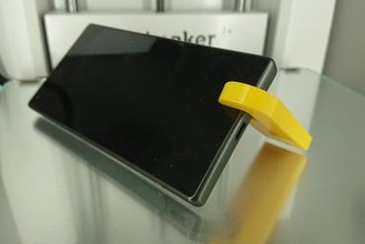 smartphone-Ständer Schlüsselanhänger gadget smartphone stand keychain apple android 3d print model - Mito3D