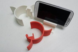 smartphone-Ständer Typ b gadget smartphone stand 3d print model - Mito3D