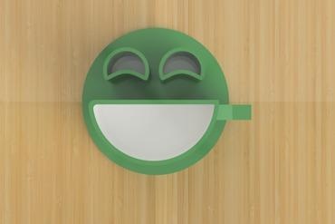 smiley delights 3d mug plate set For your home kitchen 3d print model - Mito3D