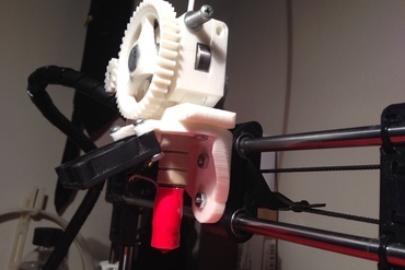 smooth printrbot+ extruder mount 3d printer parts enhancements printrbot plus x carriage 3D print model - Mito3D
