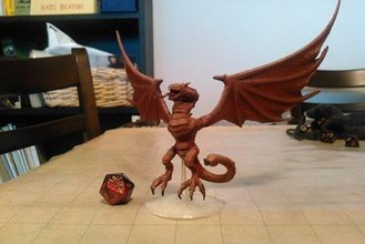 snake dragon miniatures wyvern reptile rpg wargaming roleplaying 3d printing gaming tabletop 3d print model - Mito3D