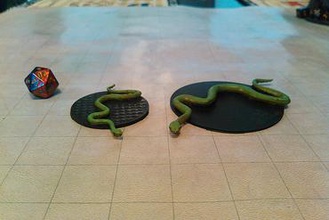la serpiente snaaaaakke oohh su snaaake las miniaturas serpientes de anaconda el veneno dungeons dragons & los reptiles 3d print model - Mito3D
