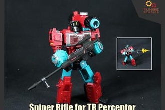 sniper rifle transformers titans return perceptor toys 3d print model - Mito3D