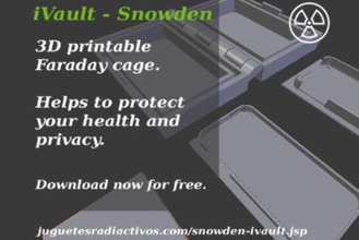 snowden - ivault gadget nsa faraday akıllı telefon 3d print model - Mito3D