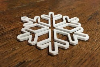 snowflake christmas decoration your home tree 3d print model - Mito3D
