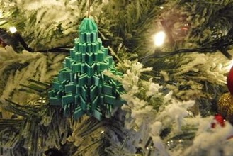 fiocco neve Natale albero arte alberi ornamento 3d print model - Mito3D