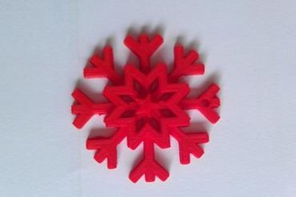 fiocco di neve natale la vostra casa 3d print model - Mito3D
