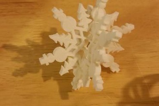 snowflake construction other makingmerry 3d print model - Mito3D
