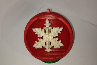 snowflake ornament contest makingmerry 3d print model - Mito3D