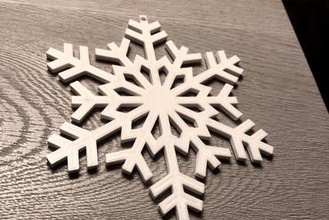 snowflake ornament art christmas merry tree 3d print model - Mito3D