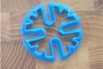 snowflake sugar paste cutter your home cookie cutters cake 3d print model - Mito3D