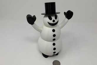 snowman pin walker toys automata autodesk fusion 360 ultimaker 3d print model - Mito3D