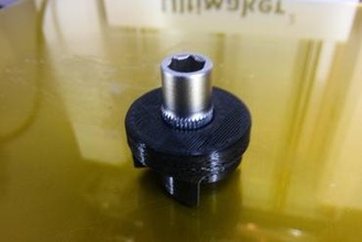 socket knob 3d printer parts enhancements tool e3d nozzle 3dsolex 3d print model - Mito3D