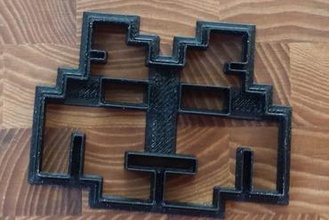 space invader cookie cutter your home invaders cutters 3d print model - Mito3D