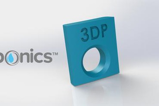 spacer iç clip - 3dponics damla suda 3d yazıcı donanımları parçaları driphydroponics açık kaynak indoorgardening 3d print model - Mito3D