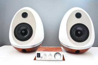 haut-parleur œufs d'impression 3d à construire votre maison haut-parleurs la décor l'audio 3d print model - Mito3D