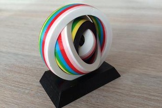 spherium toys gyro sphere printer test 3d print model - Mito3D