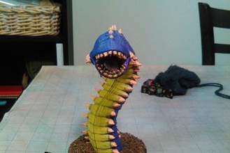 spice worm miniatures gear dune monster tabletop wargaming gaming rpg roleplaying 3d print model - Mito3D