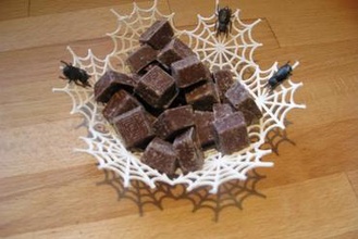 spider's web bowl your home candy halloween spider 3d print model - Mito3D