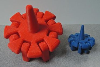 Kreisel Gelenkarme - Spielzeug artikuliert die Artikulation spinning top 3d print model - Mito3D