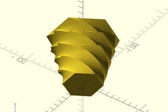 espiral taza Arte florero espiralizado 3d print model - Mito3D