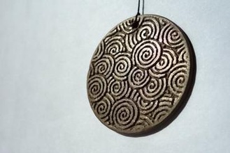 espiral medallón de la moda 3d print model - Mito3D