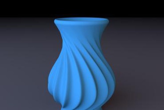 espiral florero su casa 3d print model - Mito3D