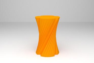 espiral florero art en la licuadora maceta 3d print model - Mito3D