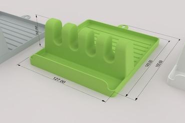 Löffel ausruhen Zuhause Haus Deckel 3d print model - Mito3D