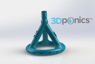 yağmurlama 3 8 inç kafa 3dponics suda damla 3d yazıcı donanımları parçaları hidrofonik indoorgardening açık kaynak driphydroponics 3d print model - Mito3D