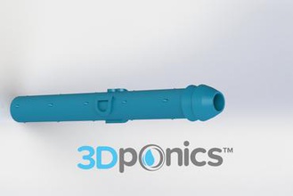 yağmurlama kökleri 3 8 inç - 3dponics suda damla 3d yazıcı donanımları parçaları hidrofonik indoorgardening açık kaynak 3d print model - Mito3D