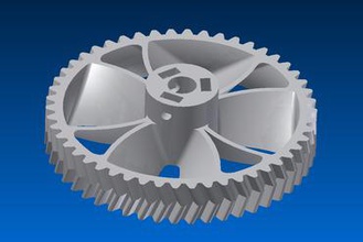 spur gear 50 teeth other 3d print model - Mito3D