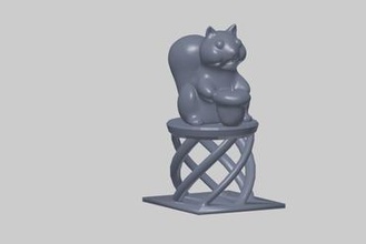 scoiattolo modello altri test la competizione stampante 3d print model - Mito3D