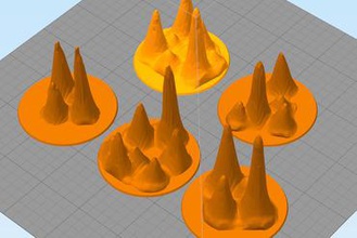 stalagmites miniatures rpg gaming wargame terrain 3d print model - Mito3D