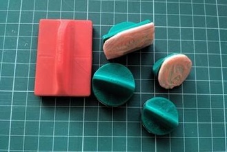 Stempel Griff Maker DIY rubber stamp 3d print model - Mito3D