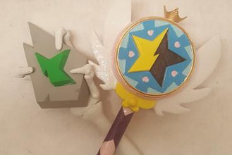 estrela borboleta ludo varinhas brinquedos 3d print model - Mito3D