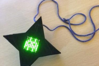 yıldız kolye takı adafruit gemma 3d print model - Mito3D
